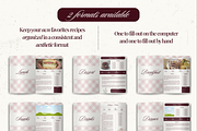 Printable family cookbook template, a Social Media Template by PixelBloomClub (Thumbnail 4 of 8)