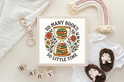 So Many Books So Little Time PNG, an Illustration by CraftArtStudio (Thumbnail 4 of 4)