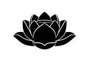 Lotus Flower Silhouette Vector Bundl, an Illustration by Creativeshirt (Thumbnail 7 of 51)