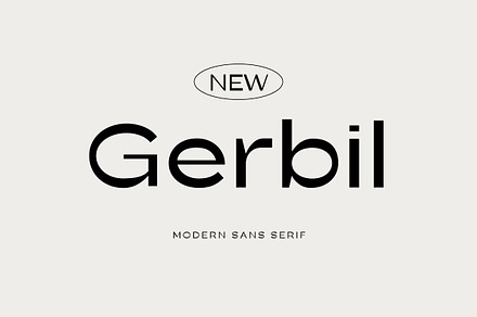 New Gerbil Modern Sans, a Sans Serif Font by Yukita Creative