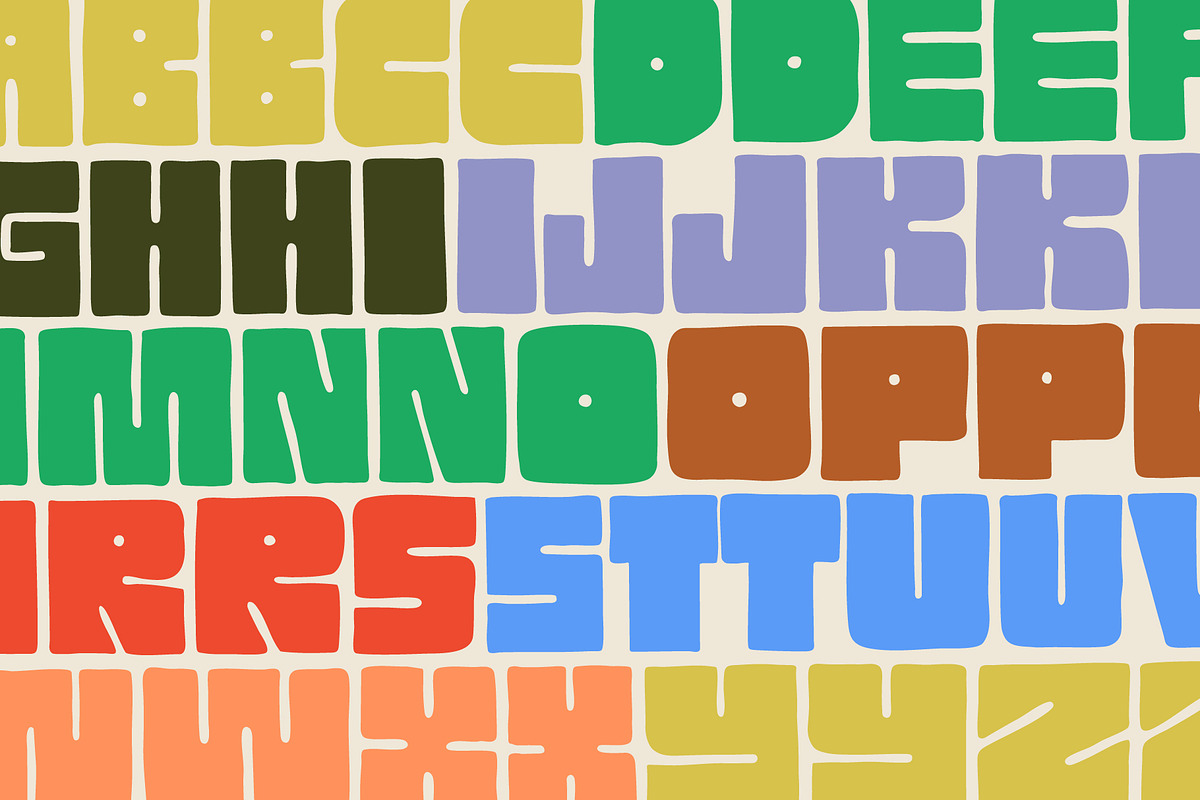 Blockie - Hand-lettered Display Font, a Font by Studio Funshop by Kelli (Photo 8 of 13)