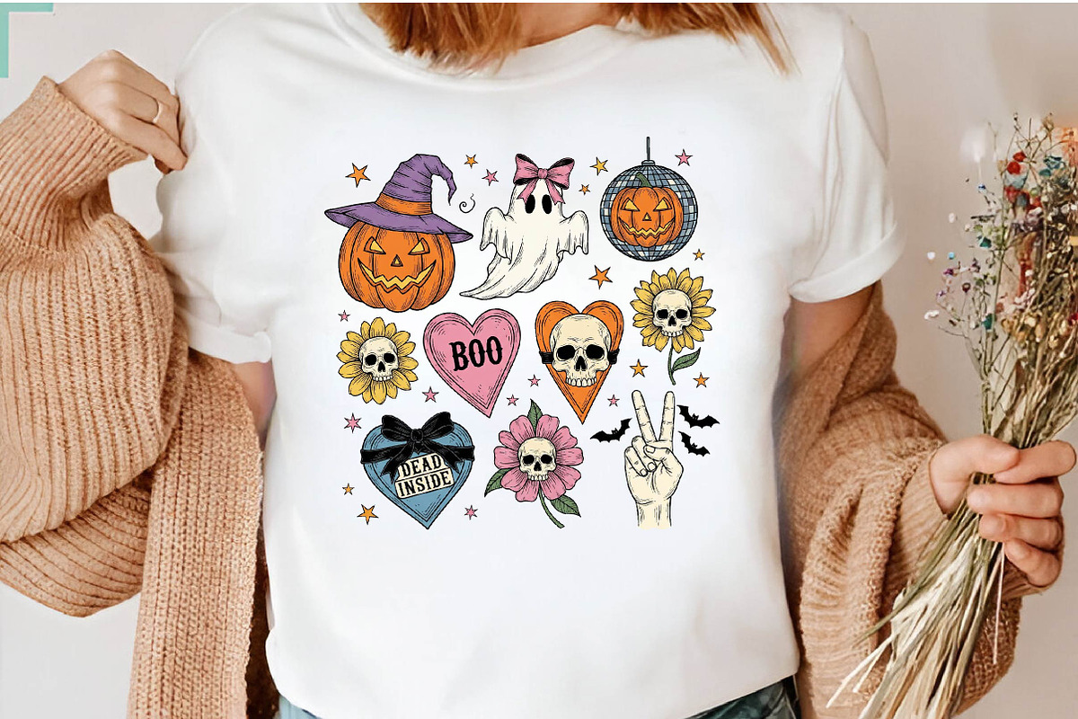 Retro Halloween PNG Sublimation, an Illustration by Dream Creation (Photo 2 of 5)