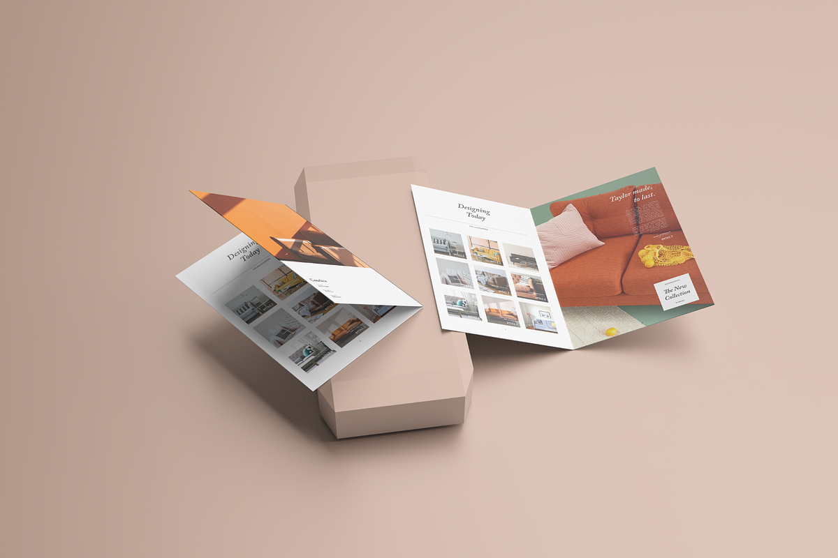 A4 Bifold Brochure Mockup Bundle 61, a Books & Magazine Mockup by Graphicuss (Photo 4 of 5)