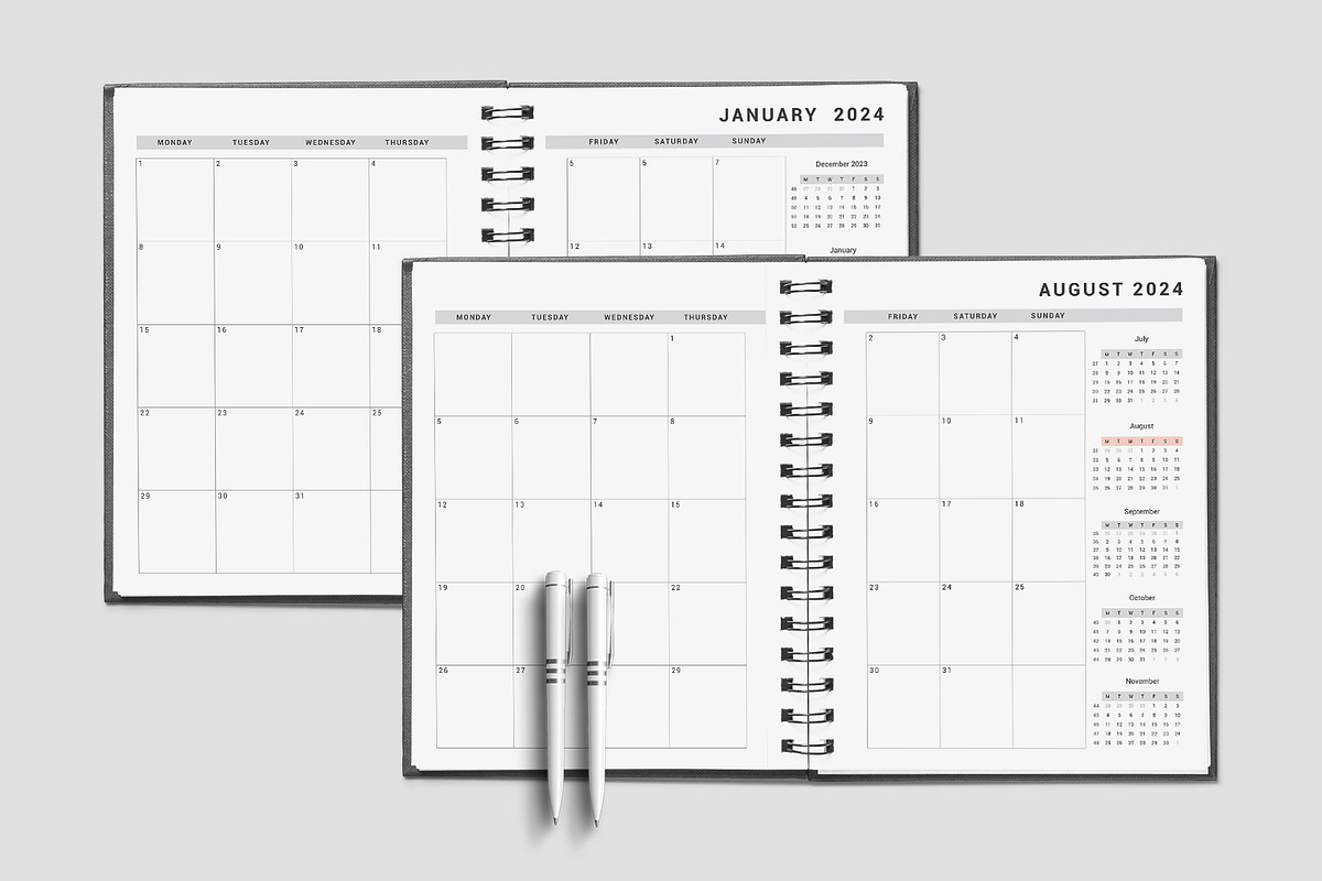Ultimate Monthly Planner 2024-25, a Stationery Template by Design Zone (Photo 2 of 7)