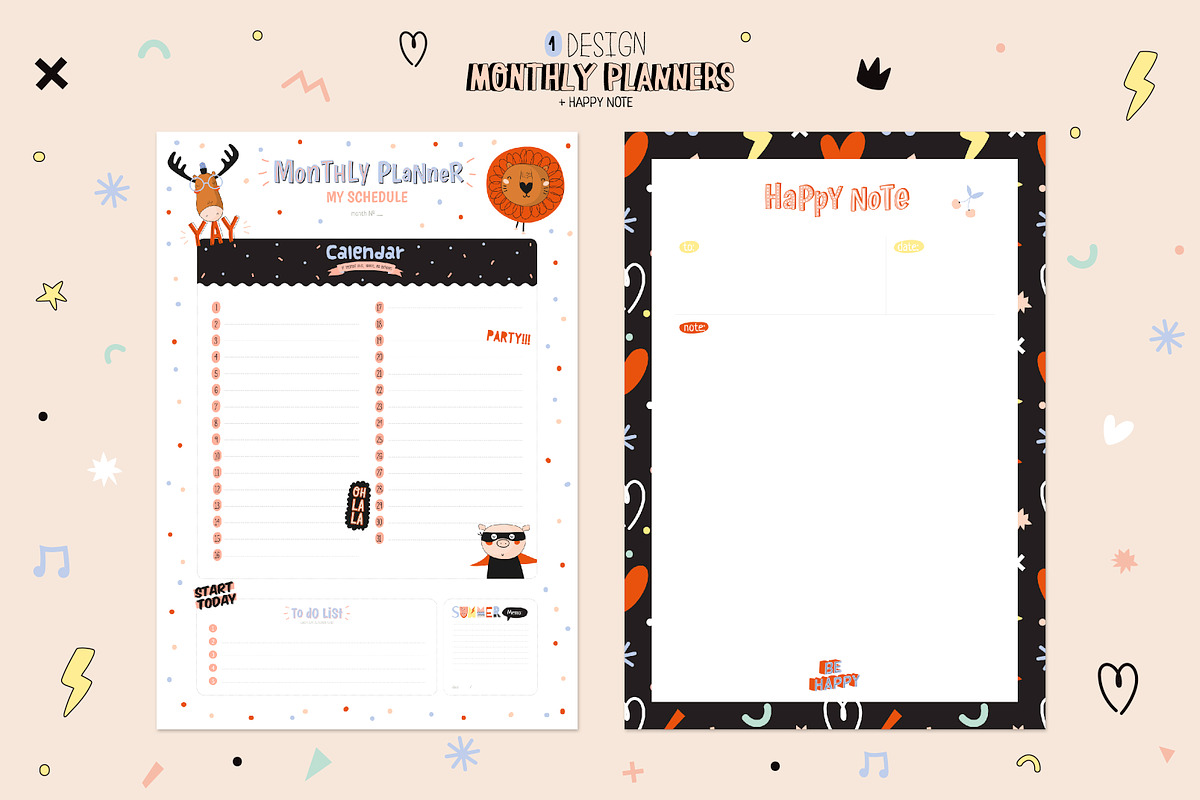 BUNDLE STATIONERY planners calendars, an Object Graphic by Ruslana Lubenets (Photo 46 of 96)