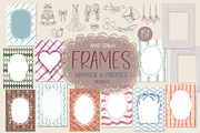 Whimsical Frames. Wedding Doodles., a Background Graphic by Designwork (Thumbnail 1 of 13)