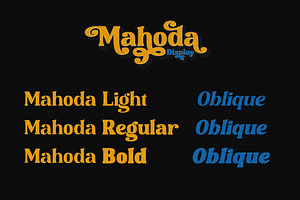 Mahoda Display Retro Serif Font