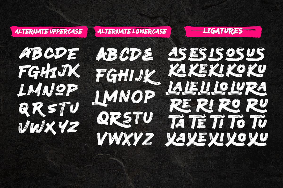 Retro Brush Arabic Font | Download preview 7