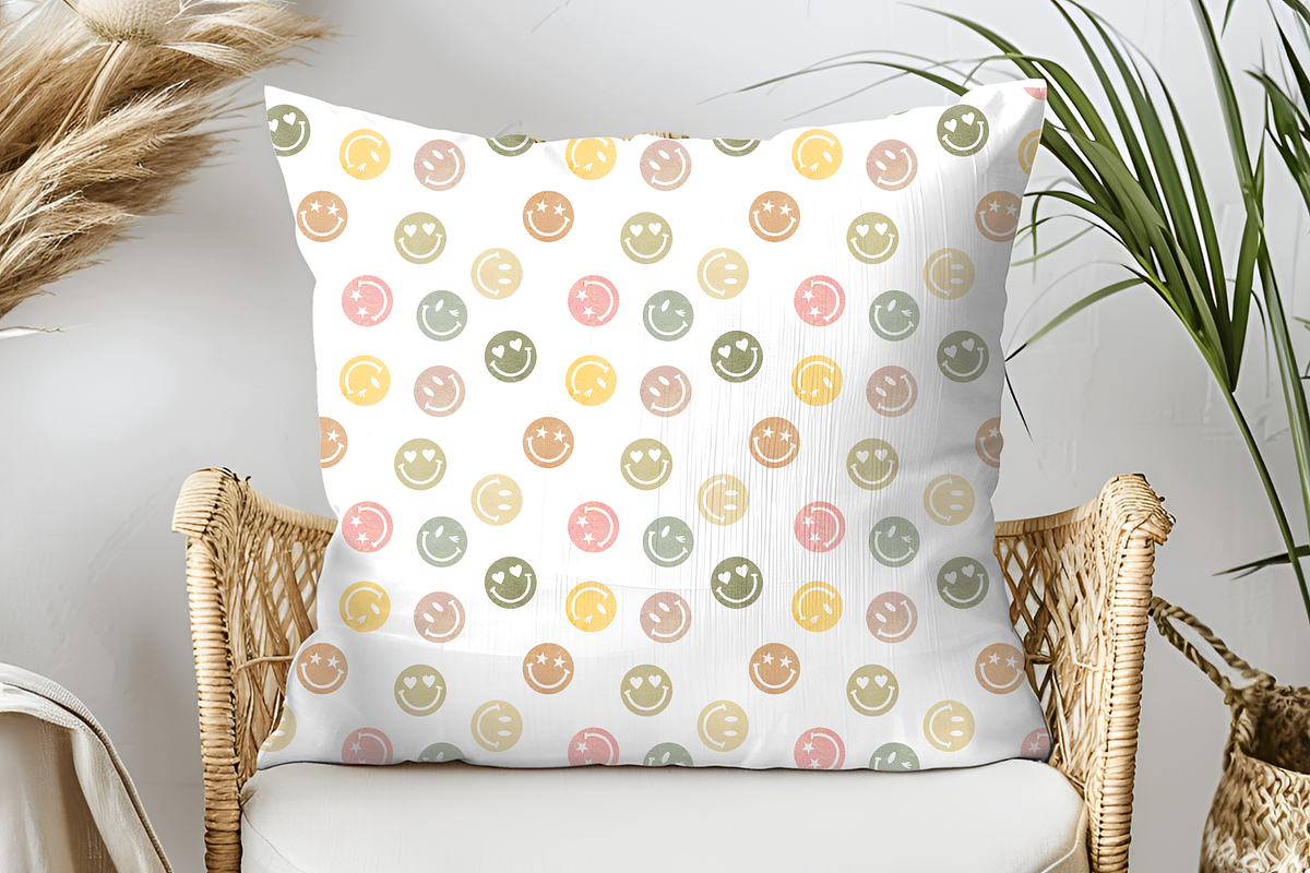 Retro Smiles Seamless Pattern, a Pattern Graphic by OwlAndFern (Photo 11 of 17)