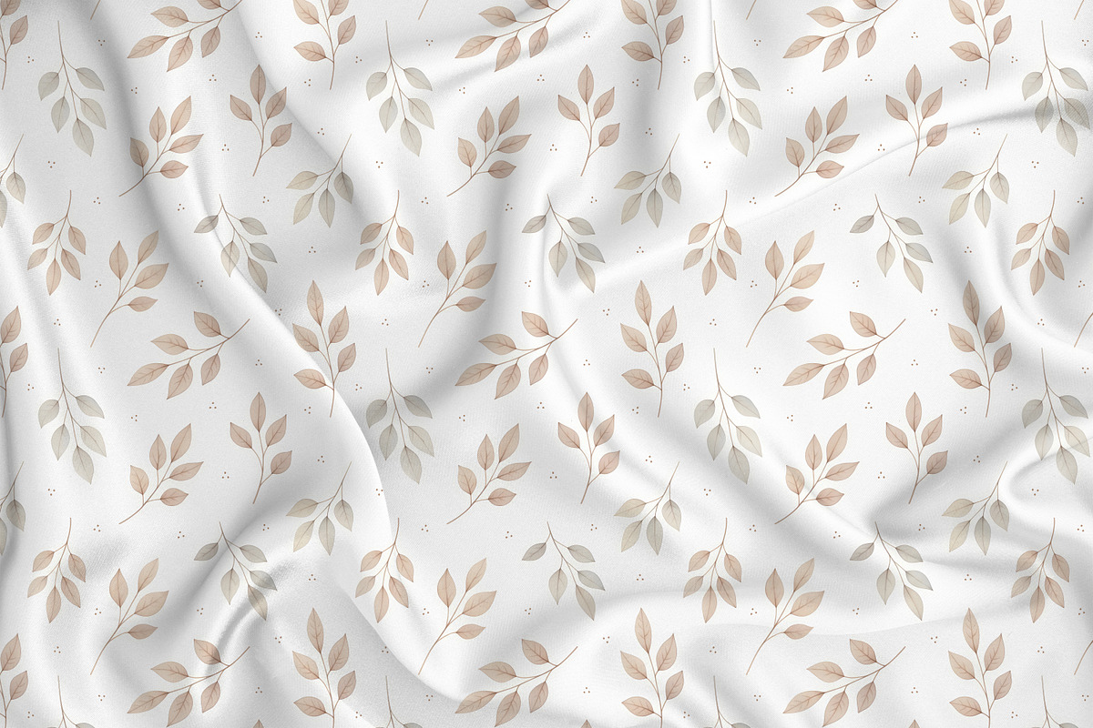 Autumn Watercolor Leaves Pattern, a Pattern Graphic by Kreeya Art Shop (Photo 7 of 13)