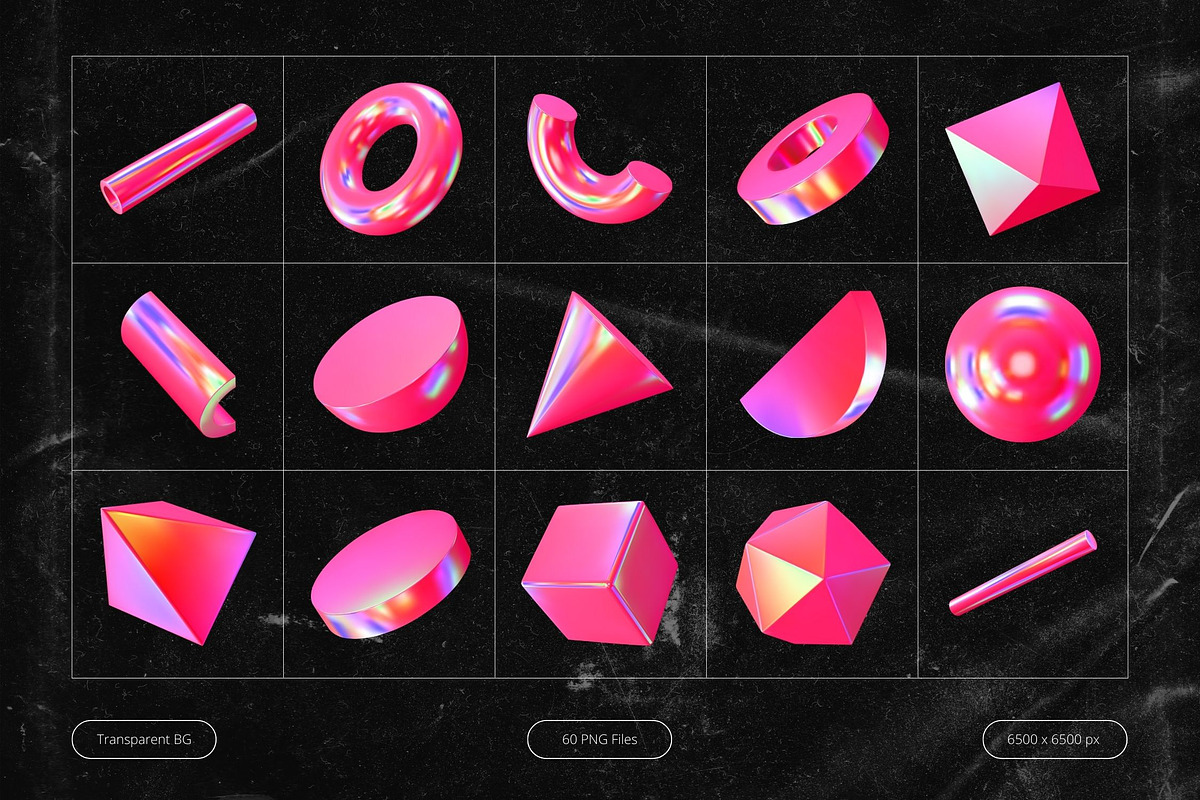 Glossy Metallic Shapes, an Object Graphic by Design Studio (Photo 6 of 6)