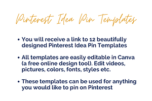 Fashion Blogger Idea Pin Templates