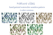 Nature vibes - seamless pattern, a Pattern Graphic by Katerina Tova (Thumbnail 3 of 16)