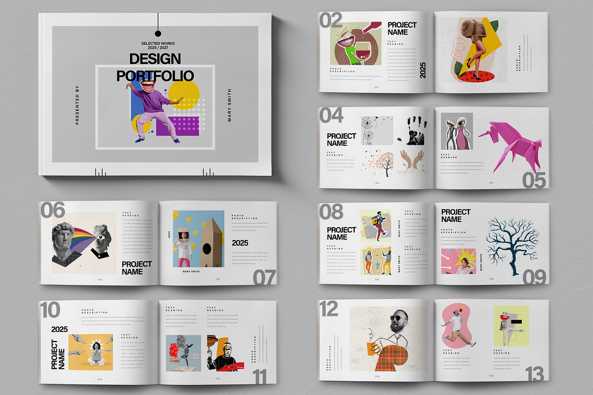 Graphic Designer Portfolio Layout