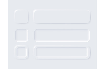 Neumorphic buttons. Simple, a Technology Illustration by Things for designers