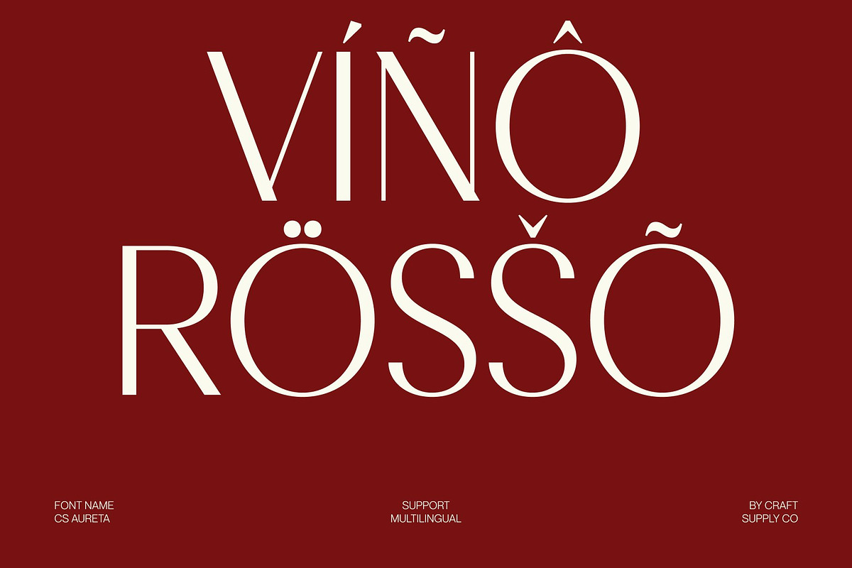 CS Aureta – Elegant Sans Serif, a Sans Serif Font by Craft Supply Co. (Photo 7 of 8)