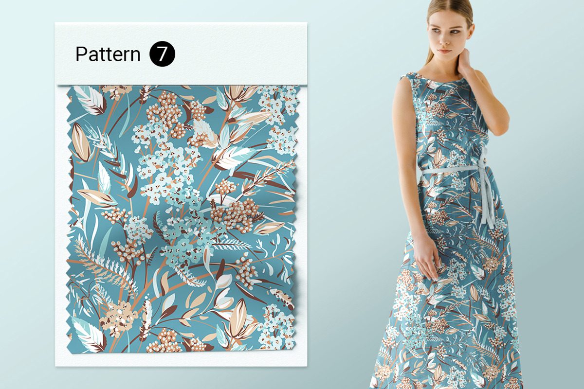 Floral Pattern, a Background Graphic by Yulia Ogneva (Photo 9 of 9)