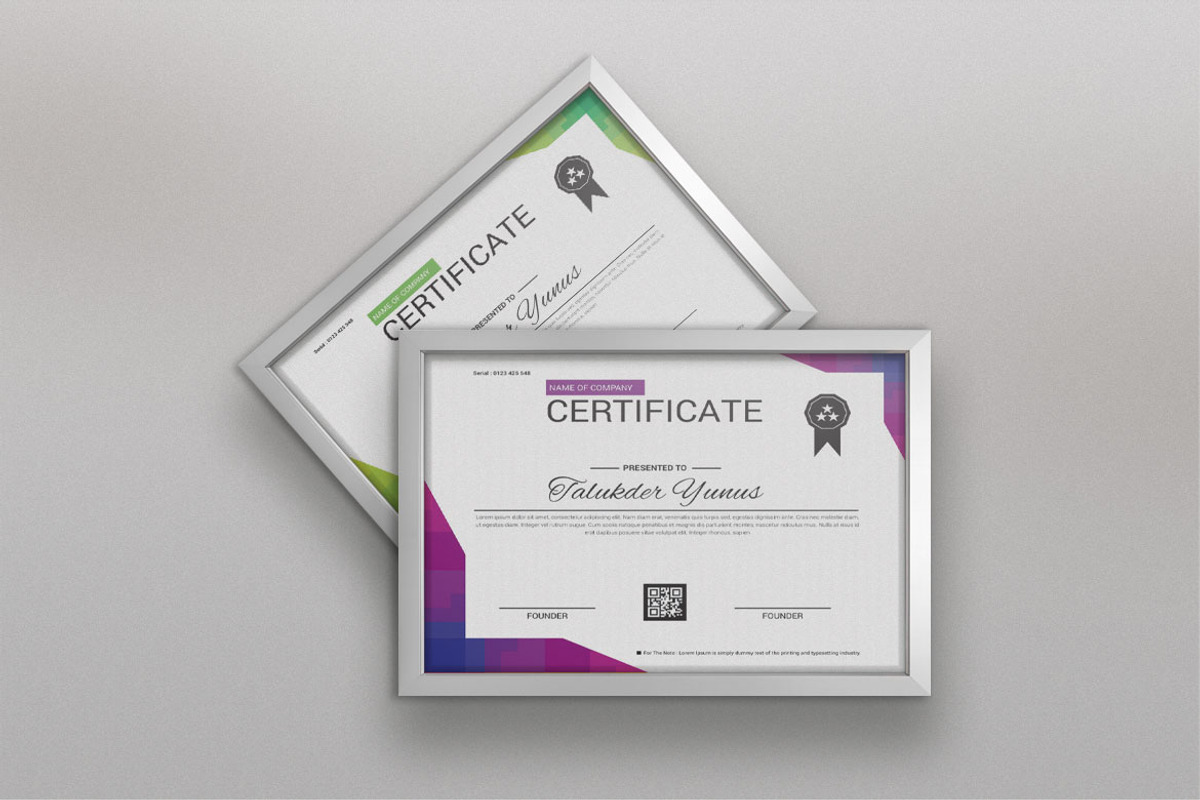 Premium Award Certificate Template, a Stationery Template by BrandlyTemplate (Photo 3 of 4)