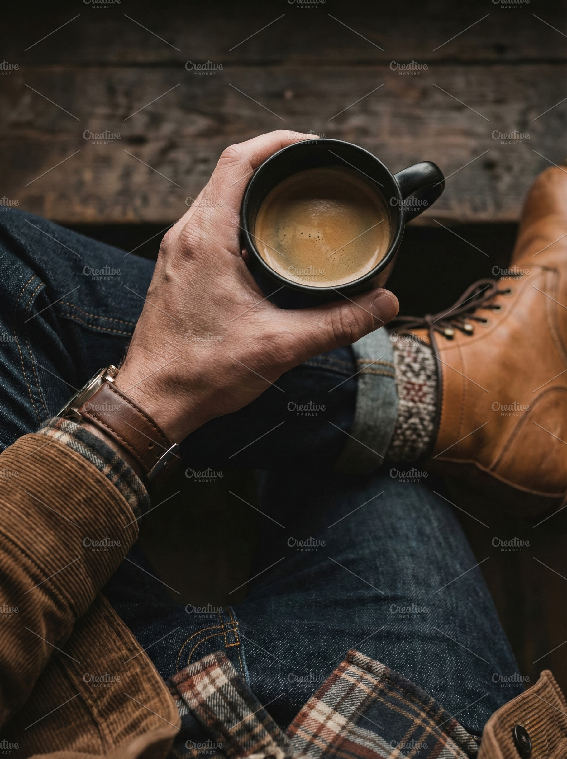 Cozy Morning Coffee in Hand, a Food & Drink Photo by Virgo Studio
