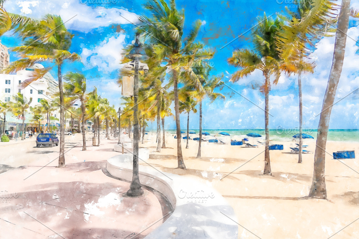 Fort Lauderdale, an Object Illustration by Maria Kray