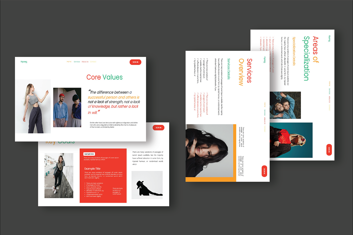 Hyang Portfolio Googleslide Template, a Presentation Template by Caprio Studio (Photo 4 of 8)