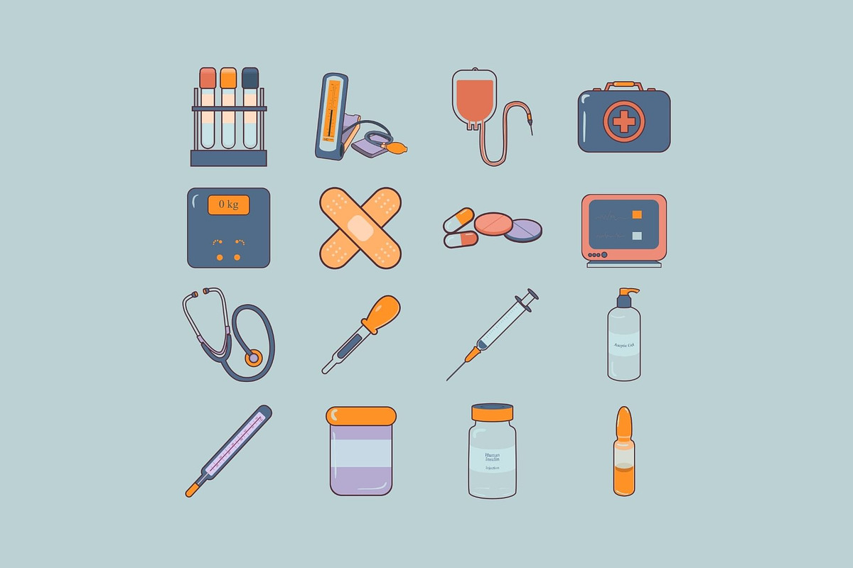 Medical Illustration Set, a Healthcare Illustration by GravitaSign (Photo 2 of 2)