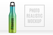 Mockup Metal Bottle, a Packaging Mockup by Vector Market (Thumbnail 1 of 3)