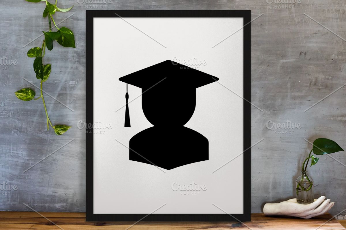 Graduates Silhouette SVG, an Education Illustration by newminddesign (Photo 3 of 3)