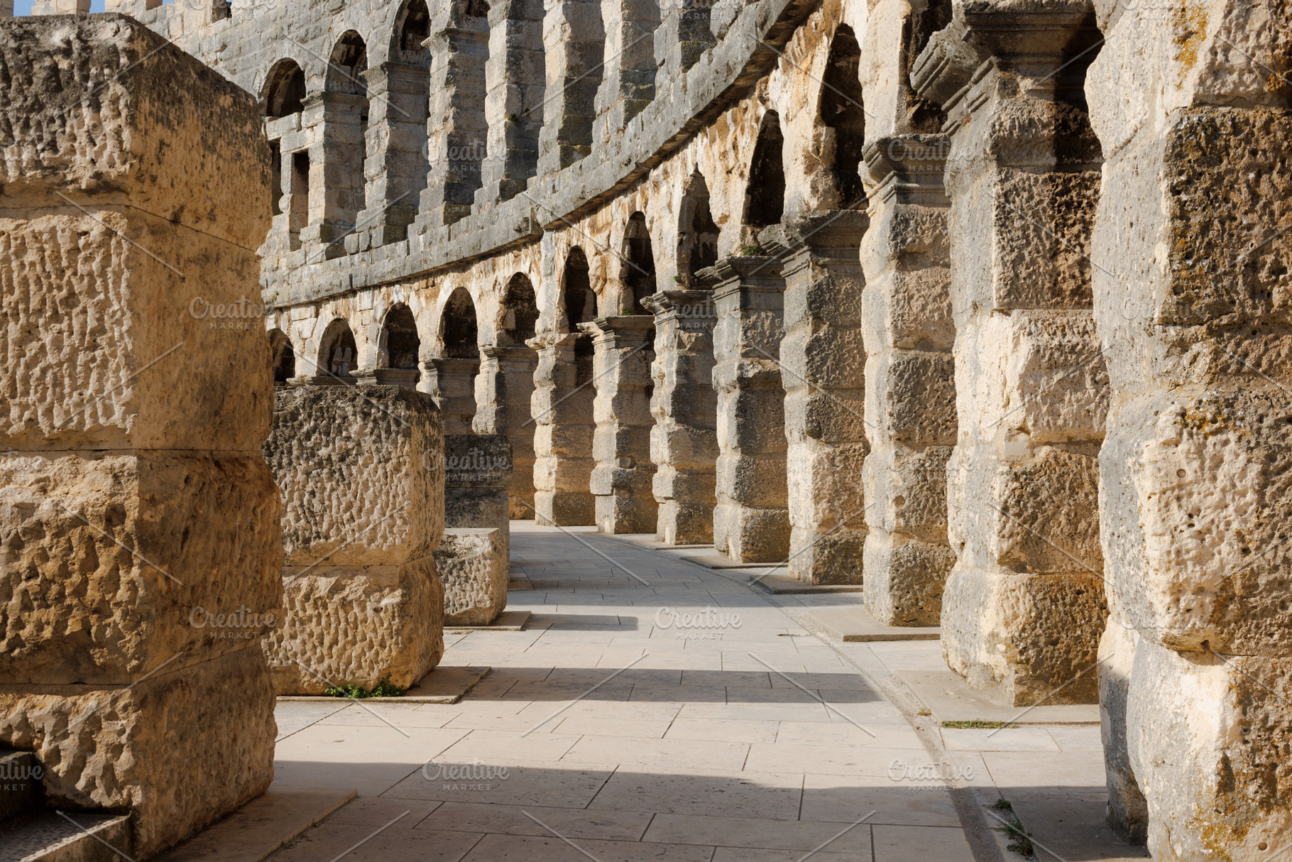 Roman Amphitheater, Pula, Croatia, an Architecture Photo by Bepslabor