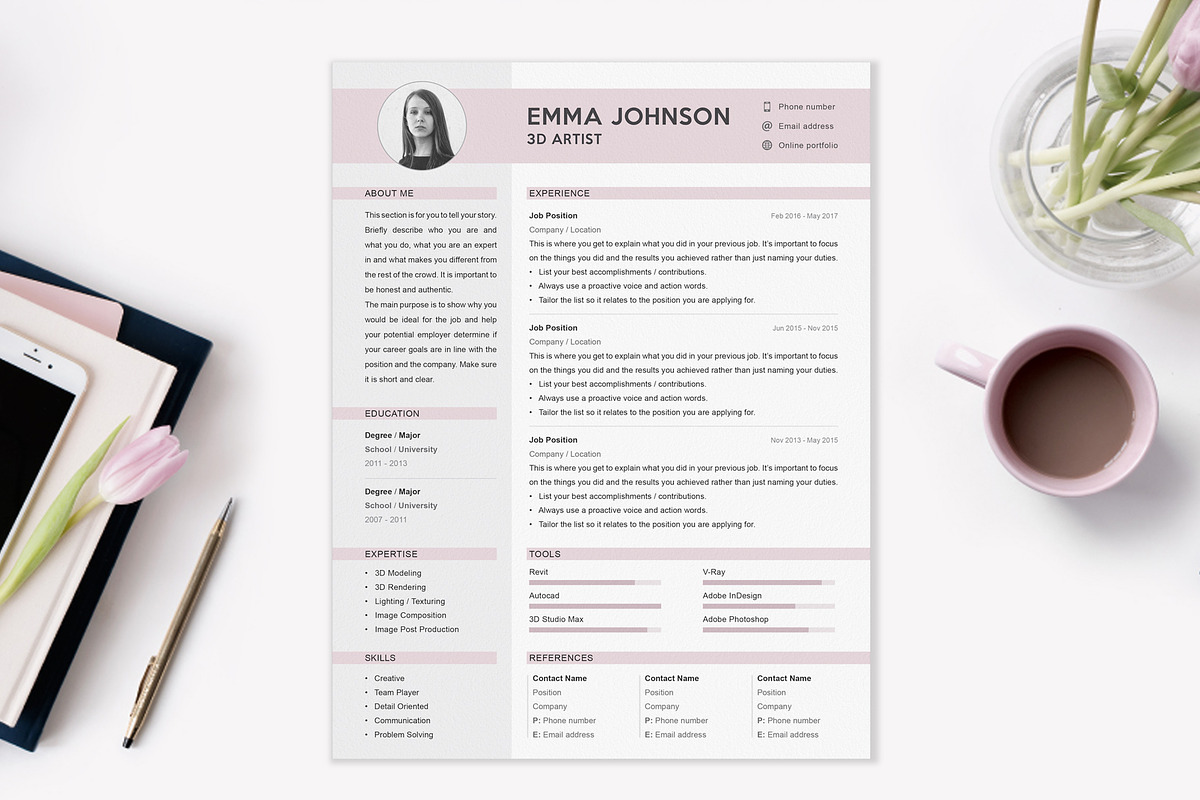 Professional Resume Template, a Resume Template by Resume Refresh (Photo 2 of 3)