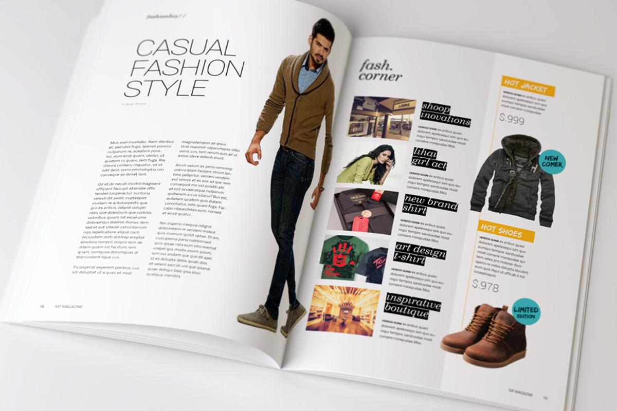 InDesign Magazine Template, a Magazine Template by broluthfi (Photo 2 of 5)