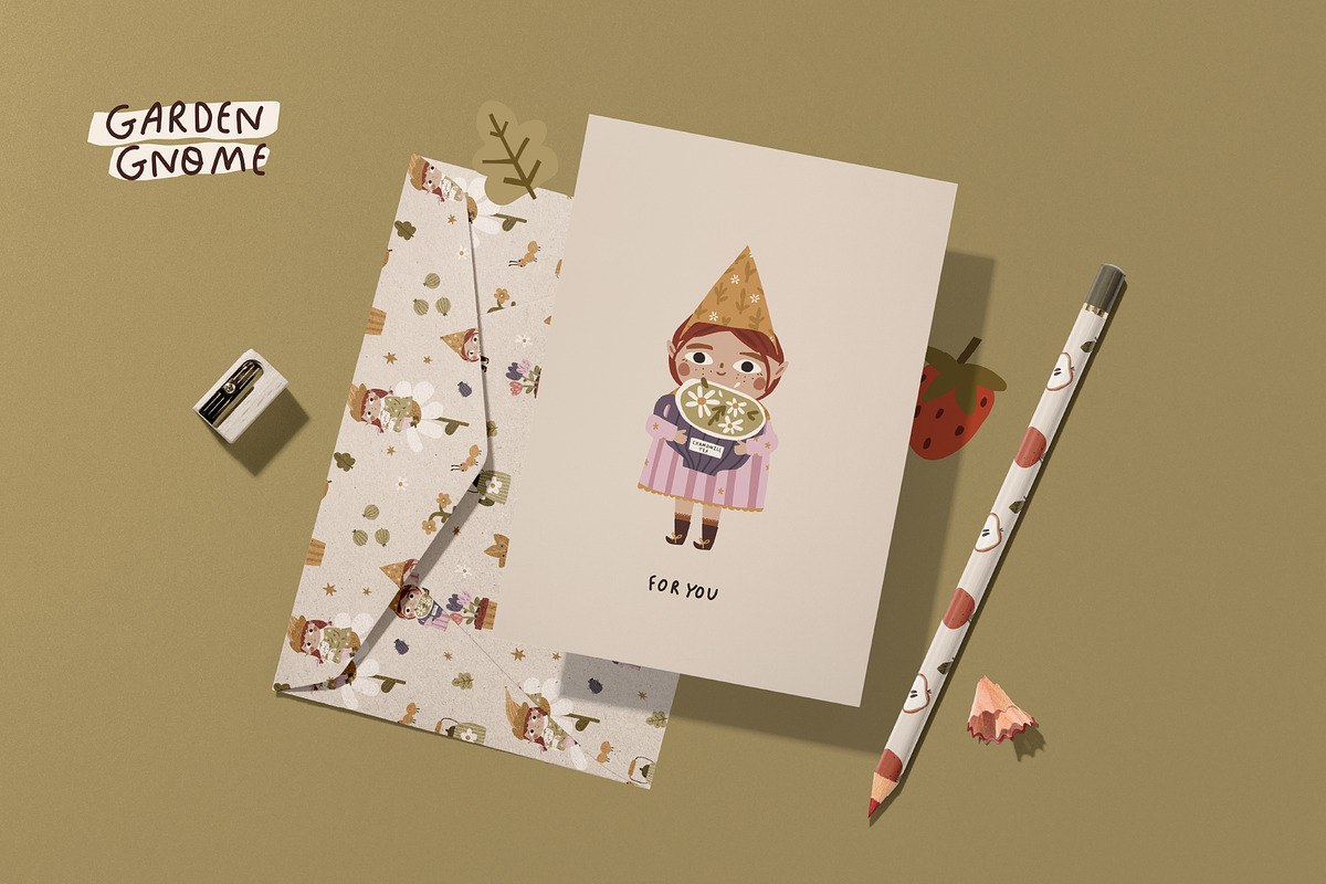 Garden Gnome - Hand drawn clipart, a Person Illustration by avdnadi (Photo 7 of 11)