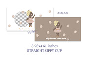 12 Oz Sippy Cup Sublimation Bundle, a Print Template by DysenkaArt (Thumbnail 6 of 8)