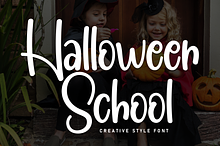 Halloween School | Script Font