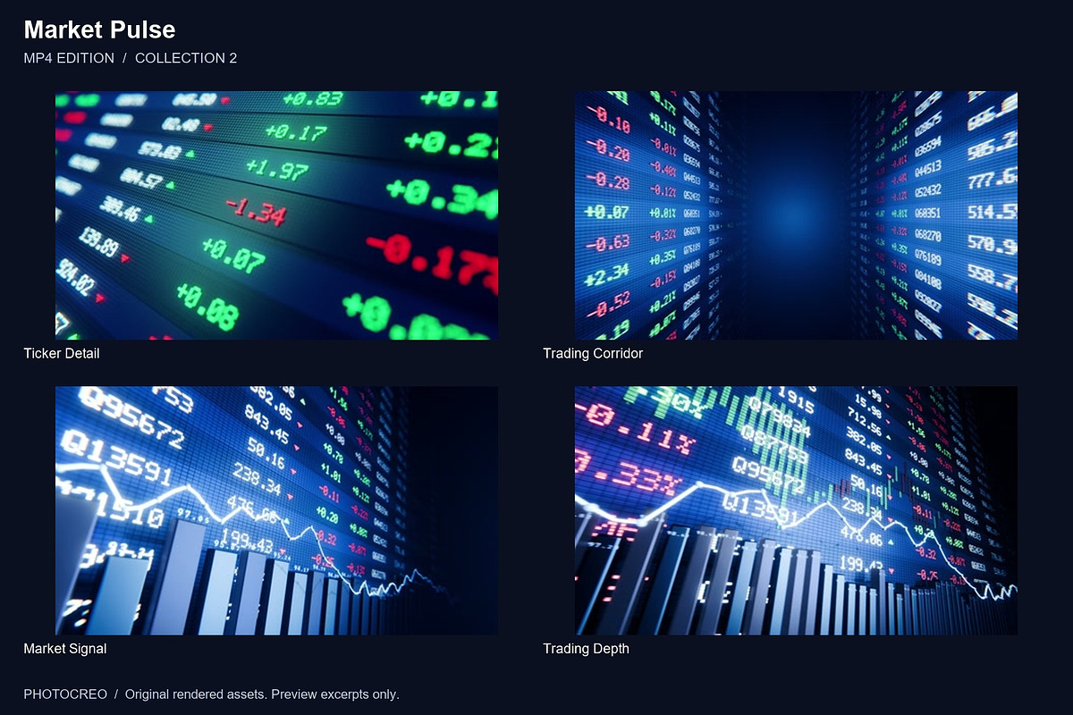 Market Pulse - 12 4K Loops, a Background Graphic by Photocreo Michal Bednarek (Photo 3 of 6)