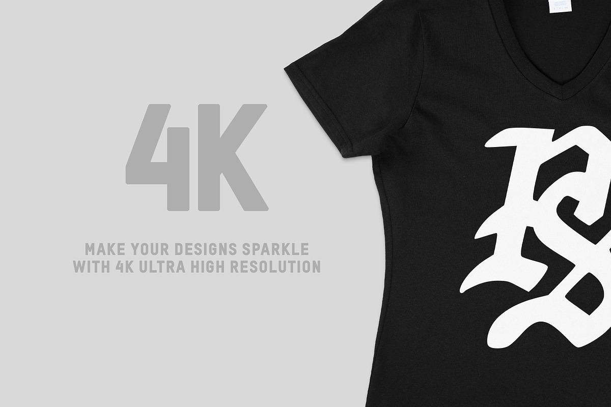 Port & Company LPC54V Ladies V-Neck, a Shirt Mockup by Pixel Sauce™ (Photo 3 of 7)