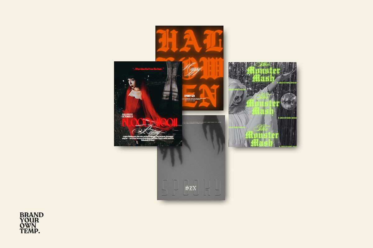Halloween Canva Template Set 5, a Templates & Theme by BYOTstudios (Photo 7 of 12)