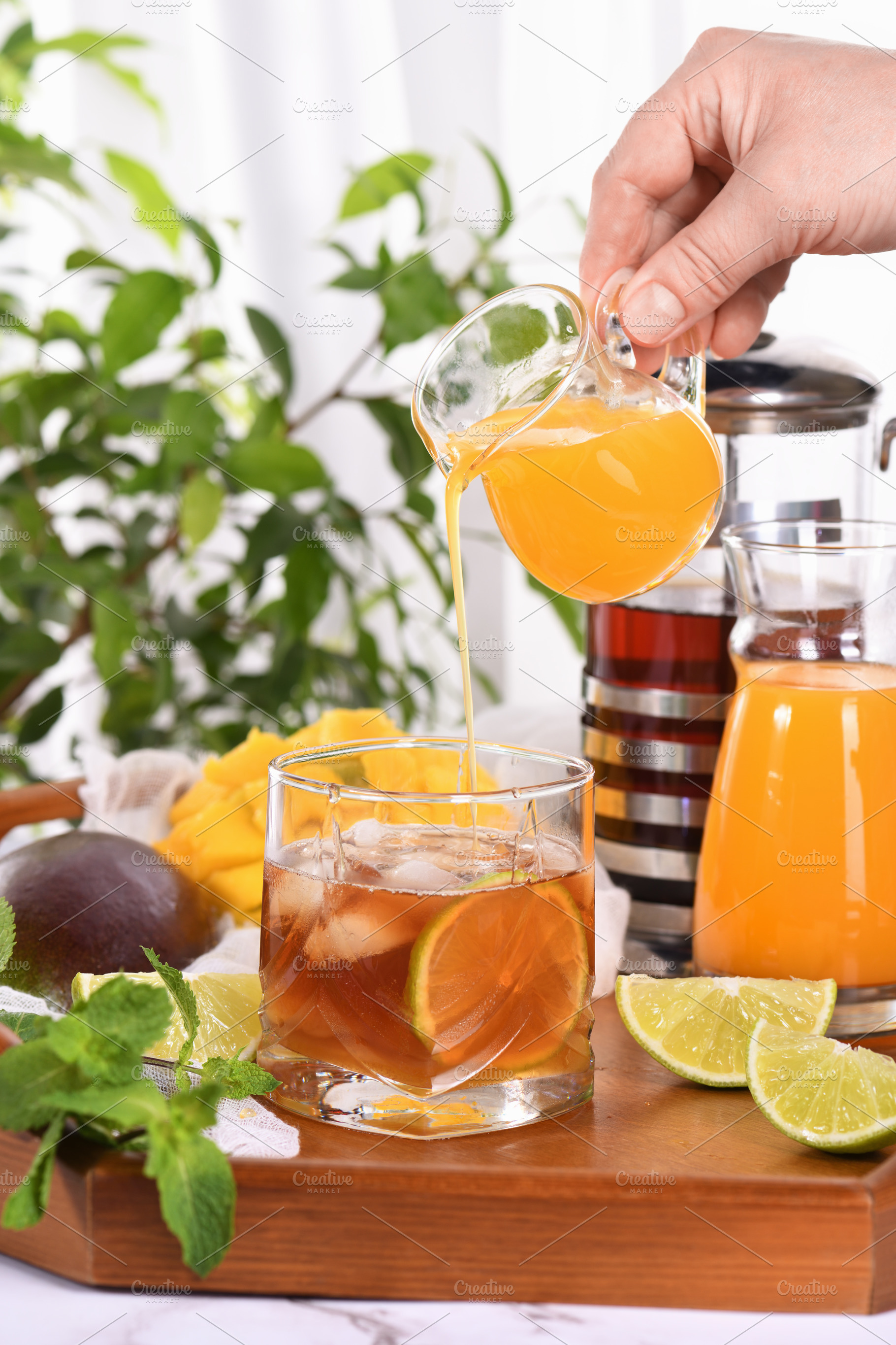 Mango Iced Tea, a Food & Drink Photo by Apolonia