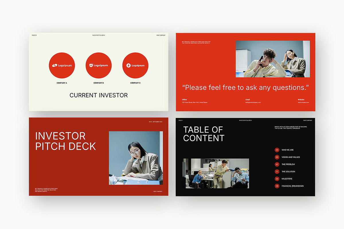 Eraf : Startup Pitch Powerpoint, a Presentation Template by Punkl Camp (Photo 9 of 16)