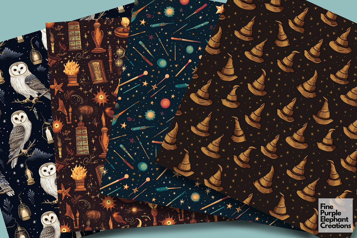 Wizard School | Magic Witch Potion, a Pattern Graphic by Fine Purple Elephant (Photo 3 of 5)