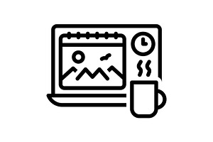Weekends day off black icon, an Outline Icon by Creative priyanka