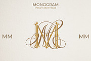 MM Wedding Monogram Logo, a Branding & Logo Template by LogoAV (Thumbnail 1 of 6)