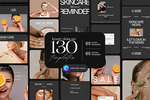 Instagram Beauty Template, a Social Media Template by Prapti Design