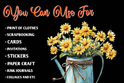 Cozy Yellow Summer Clipart, an Illustration by CreationArt (Thumbnail 8 of 9)