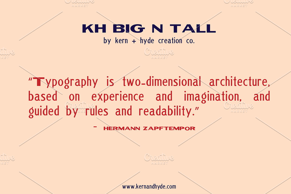 KH BIG N TALL TYPEFACE preview 8