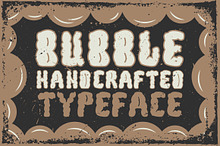Handcrafted "Bubble" font