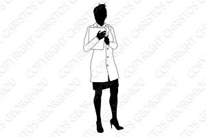 Scientist Female Engineer Woman, an Illustration by Christos Georghiou
