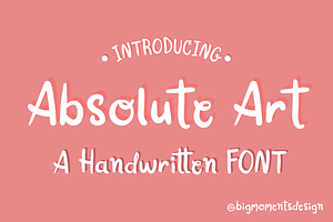 Absolute Art Handwritten Script Font