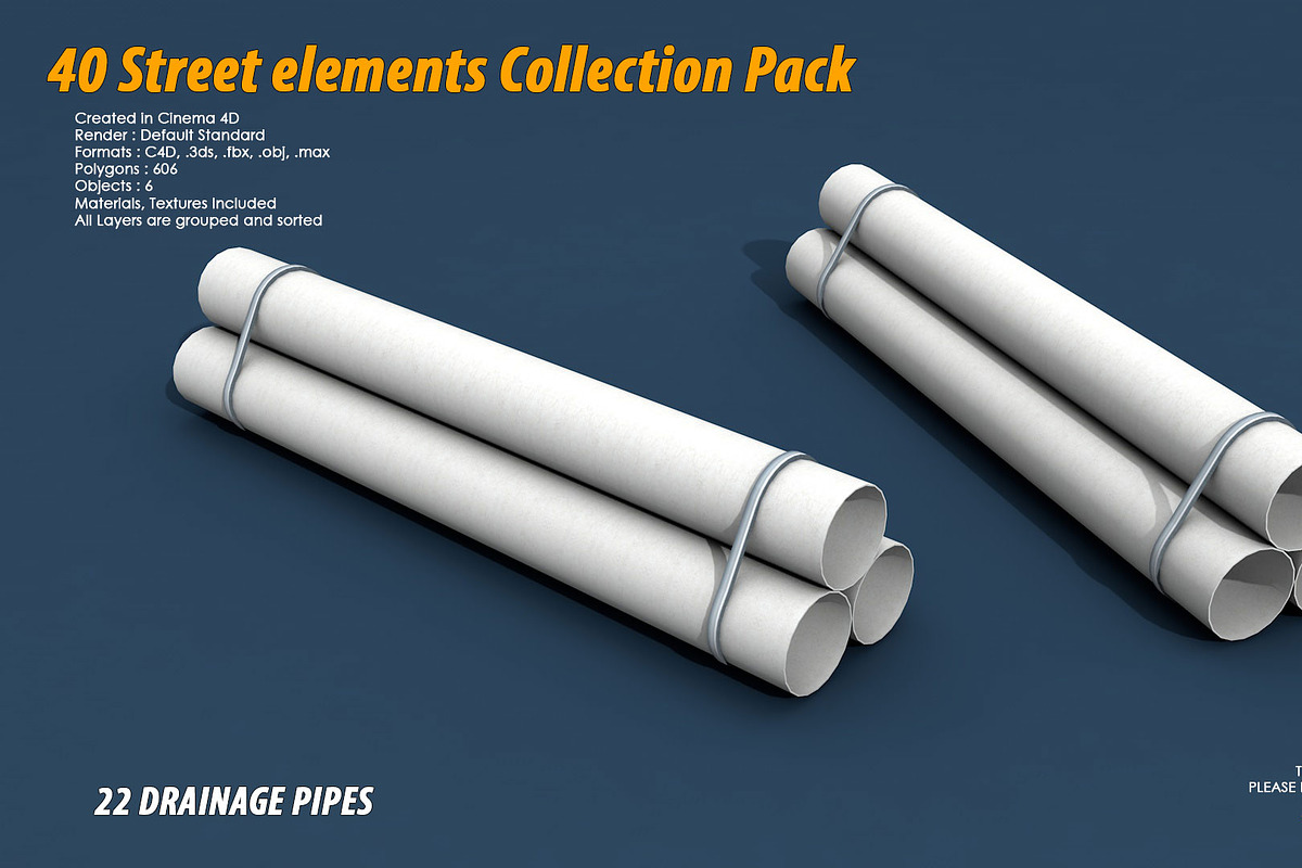 40 Street elements Collection Pack, an Architecture 3D Model by multimedia4ds (Photo 44 of 70)