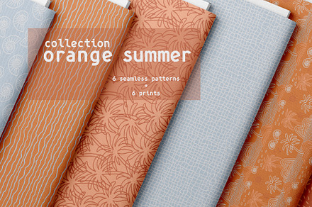 Orange Summer Pattern Collection
